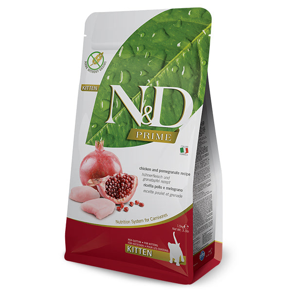 Farmina N&D Prime Chicken and Pommegranate for Kittens Dry Cat Food