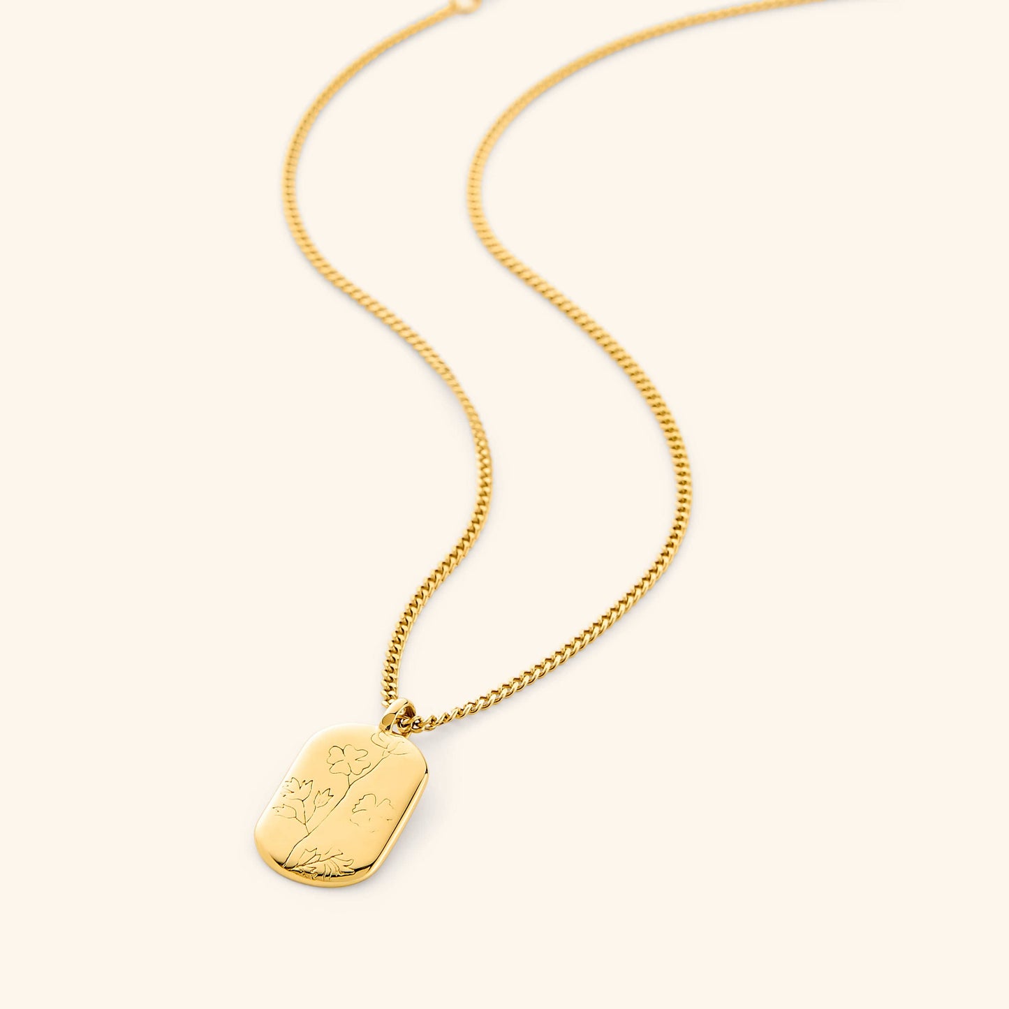 Palestine Poppy Stamp Necklace