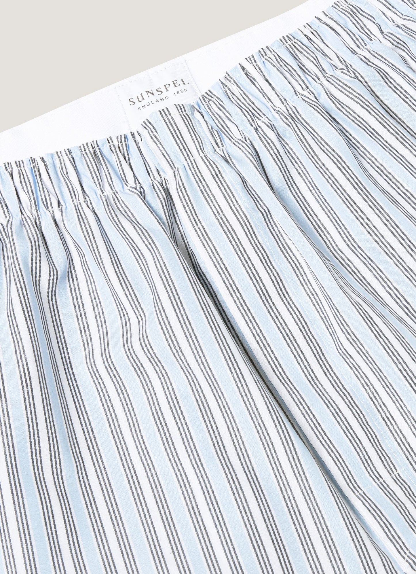 Mens Classic Boxer Shorts In Blue Stripe Mbox4700 Stlw