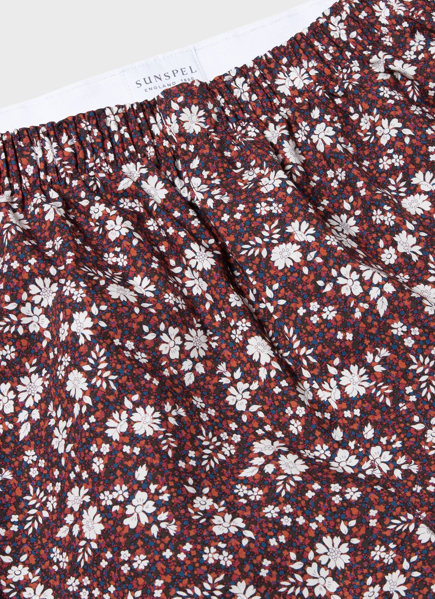 Mens Liberty Print Boxer Shorts In Liberty Red Pepper Floral