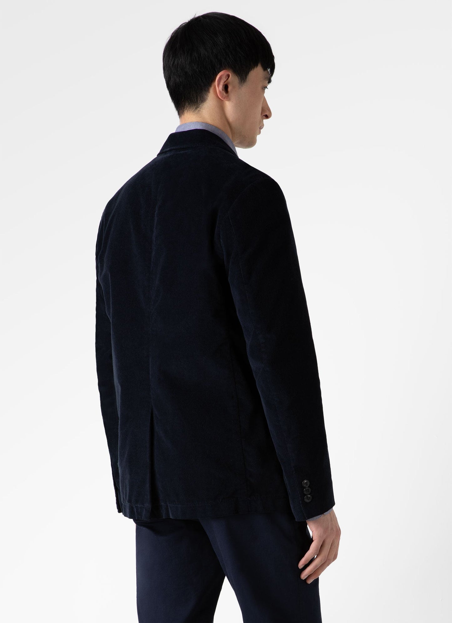 Mens Corduroy Blazer In Navy