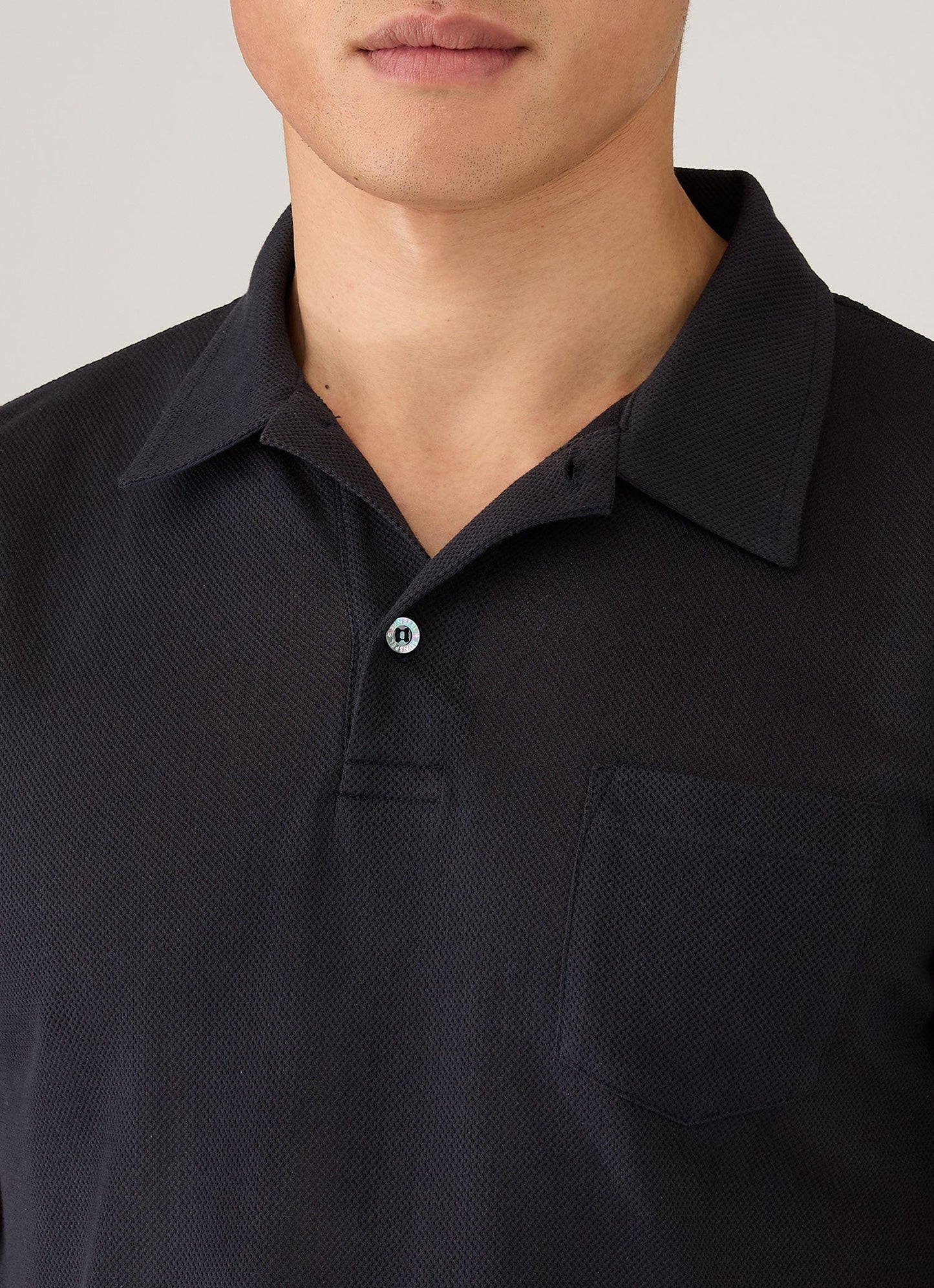 Mens Sea Island Cotton Riviera Polo Shirt In Midnight Navy Mpol1080 Buvn