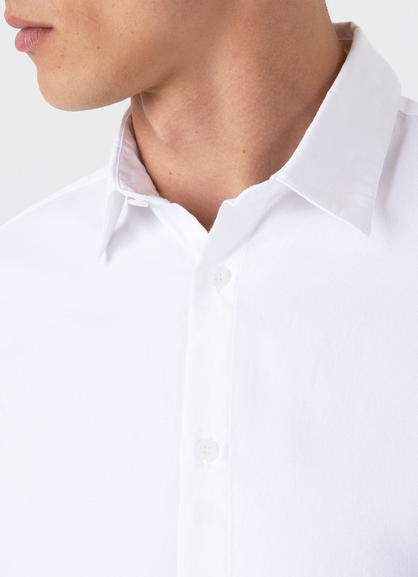 Men S Oxford Shirt In White Msht2057 Whaa