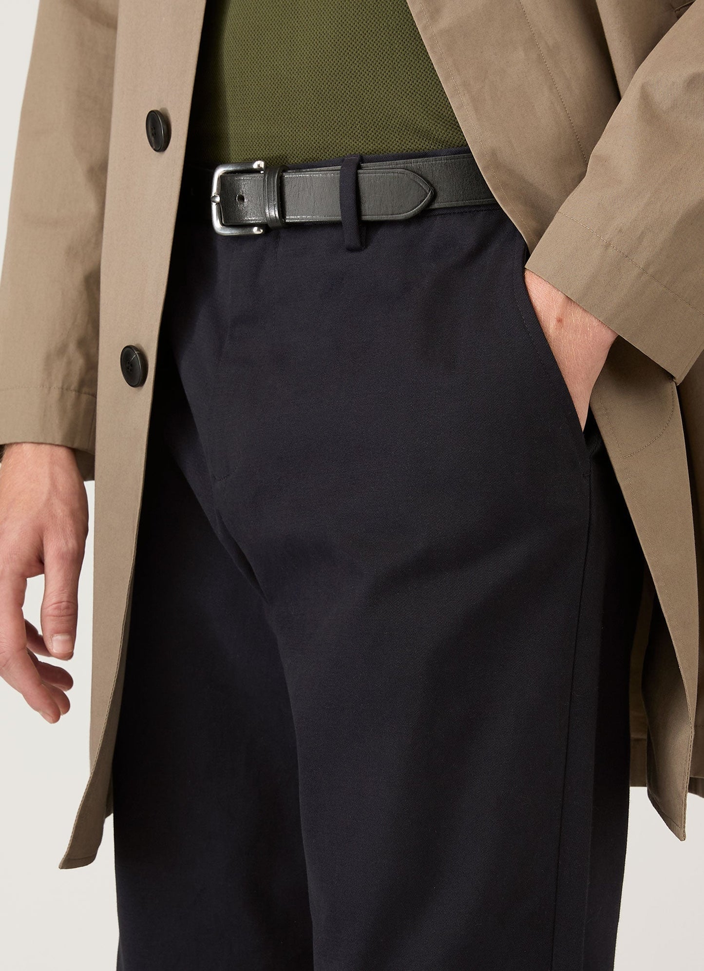 Mens Cotton Drill Trouser In Navy Mtrs3129 Buaa