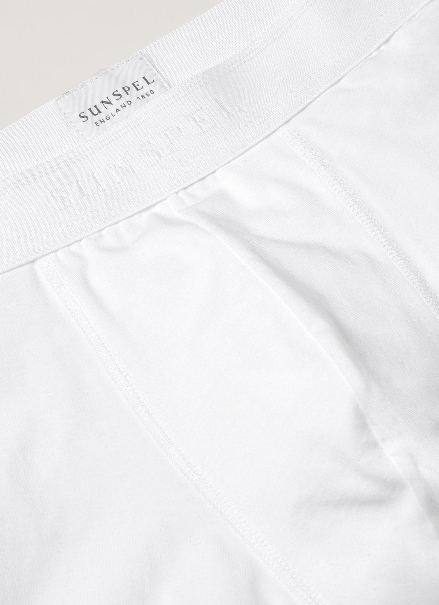 Mens Stretch Cotton Trunks In White