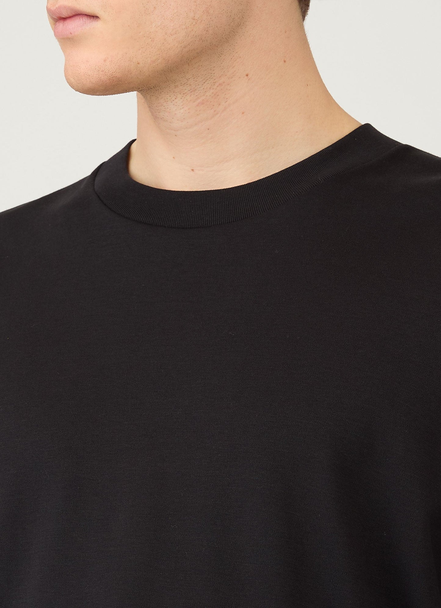 Mens Oversized Heavyweight Tshirt In Black Mtsh0180 Bkaa