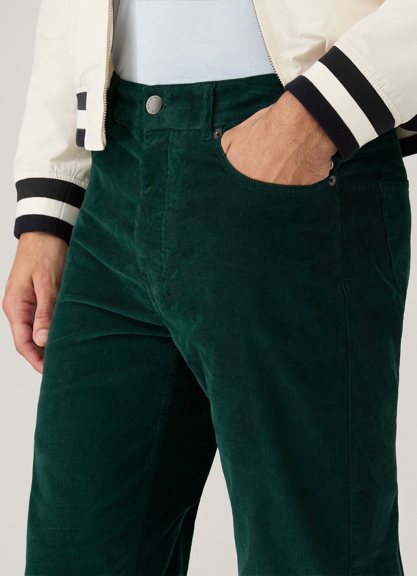 Mens Paul Weller Corduroy Trouser In Forest Pwmtrs3132 Gnjf