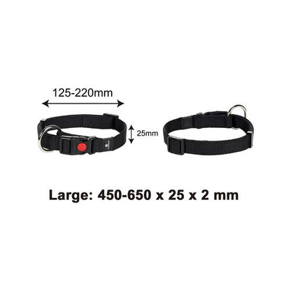Flamingo - Ziggi Black Dog Collar