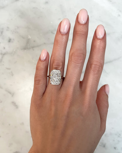 10.01 Cushion Natural Diamond in Cloud Solitaire