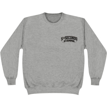 5 Seconds Of Summer Skull Sweat Grey Sweatshirt