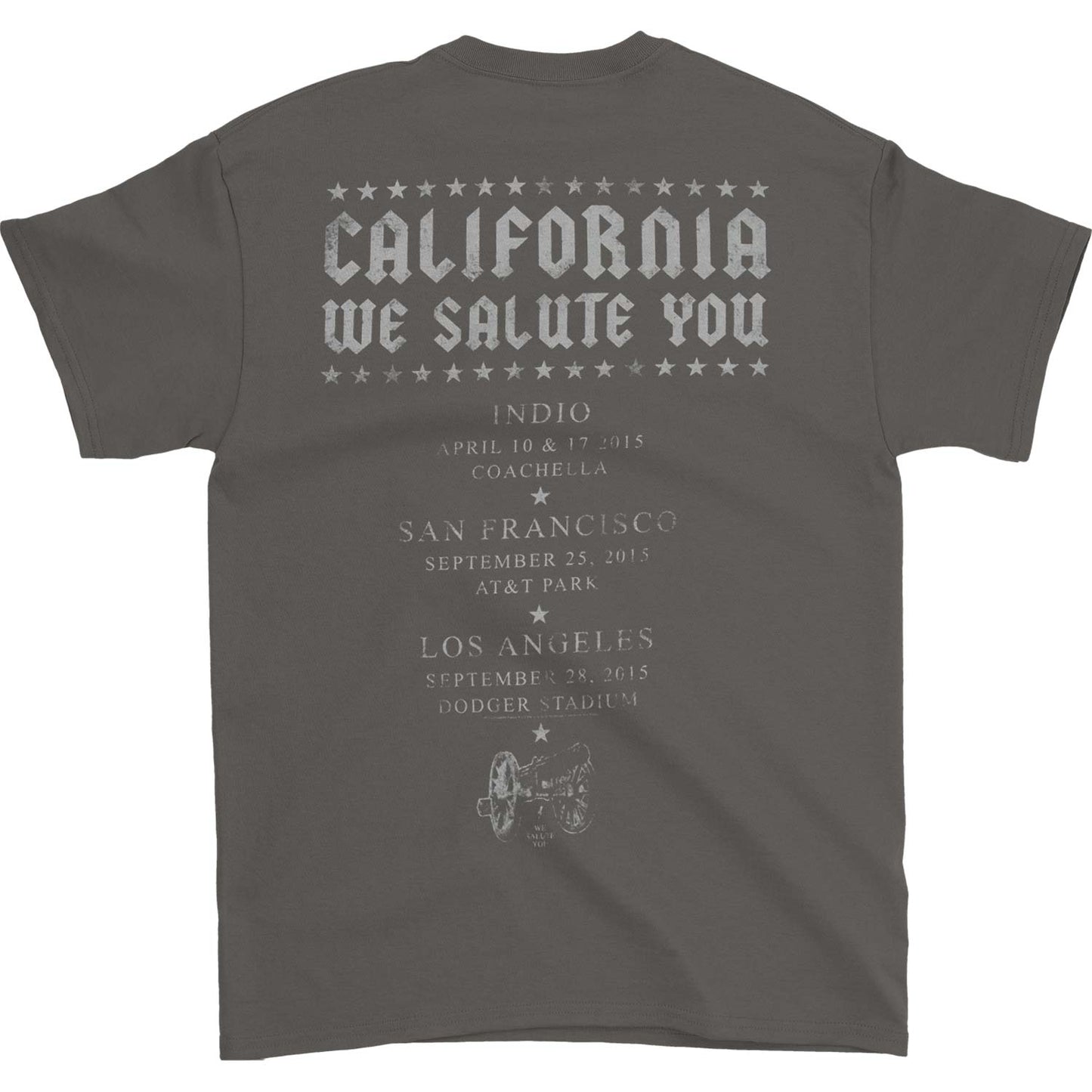 AC/DC California We Salute You 2015 Tour Tee T-shirt