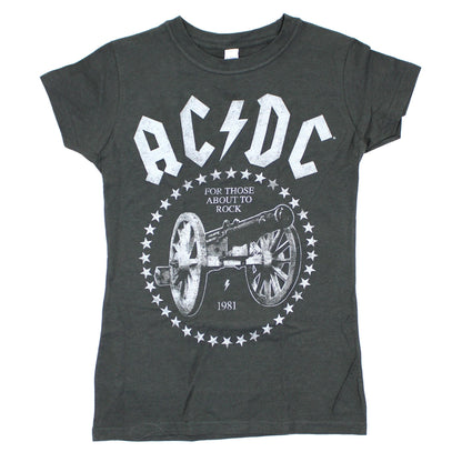 AC/DC America We Salute You 2015 Tour Junior Baby Doll Junior Top