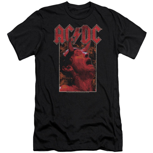 AC/DC Horns Premium Canvas Brand Slim Fit T-shirt