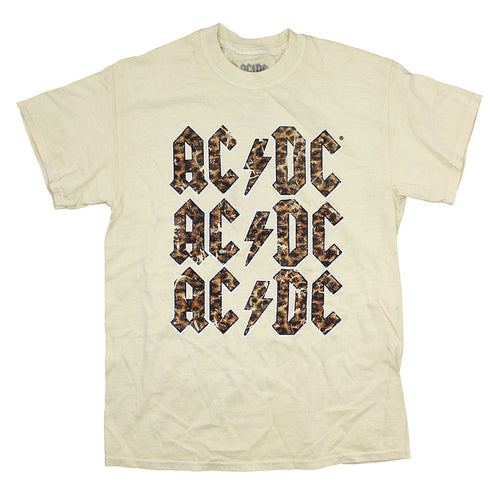AC/DC Leopard Print Oversized Tee T-shirt