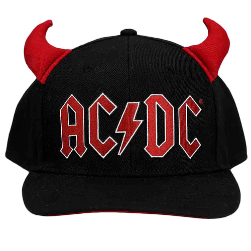 AC/DC Horn Pre-Curved Bill Snapback Baseball Cap