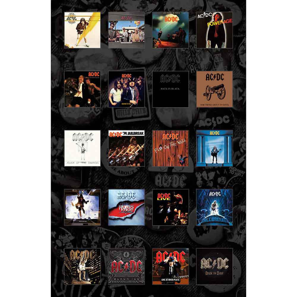 AC/DC Albums Poster Flag
