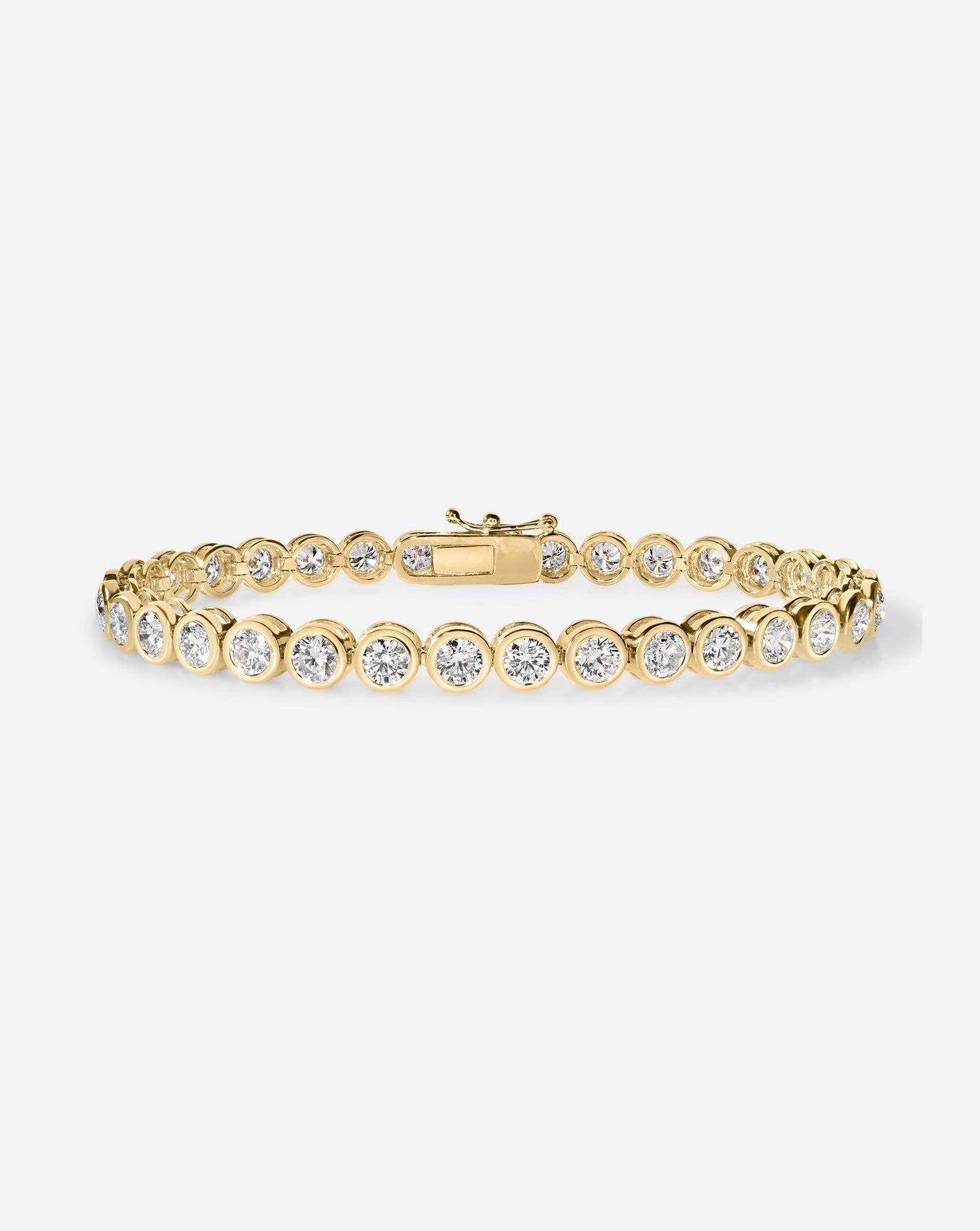 Bezel Diamond Tennis Bracelet