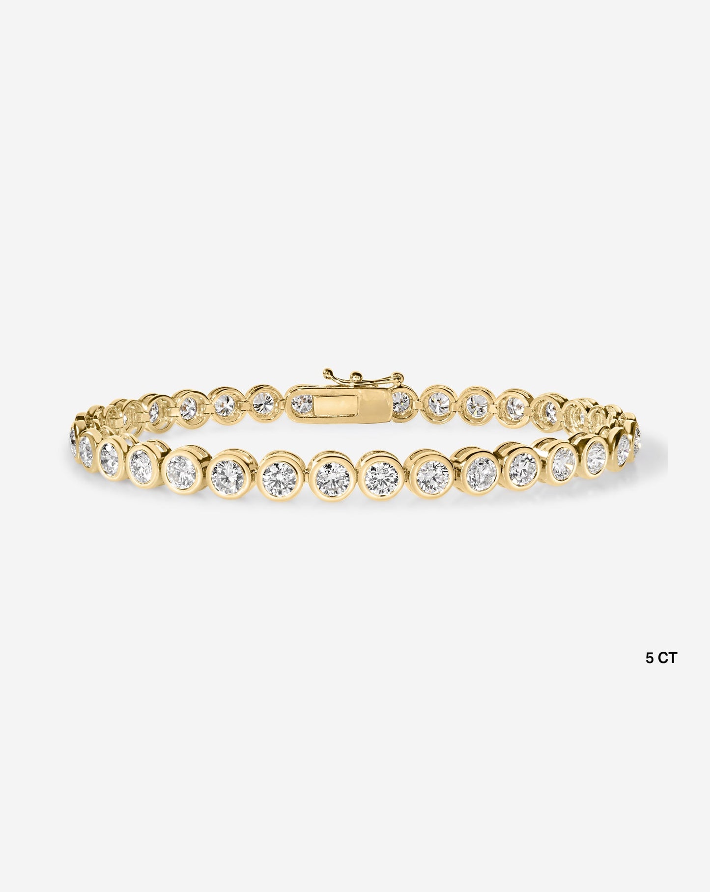 Bezel Diamond Tennis Bracelet