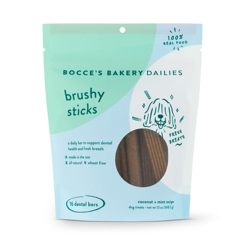 Bocce's Bakery Dailies Menu Brushy Sticks Treats