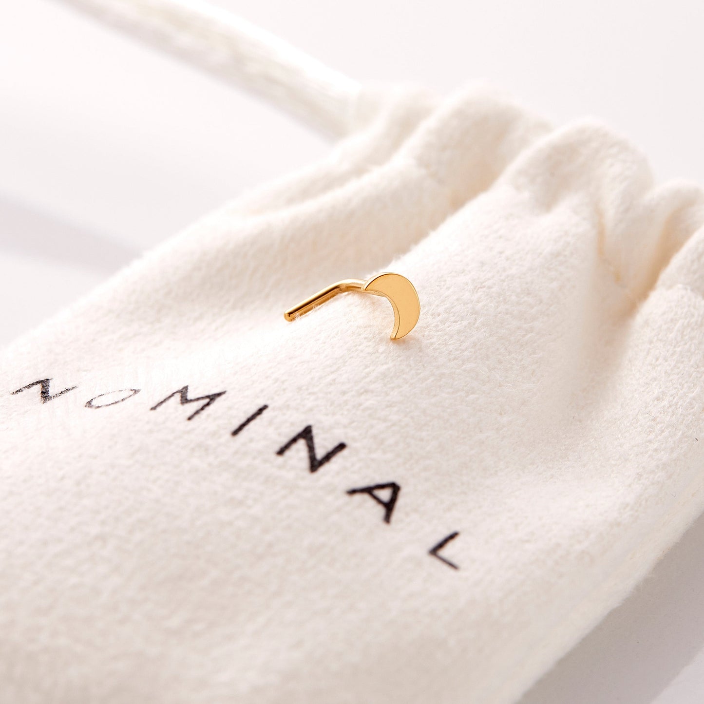 Crescent Stud Nose Ring