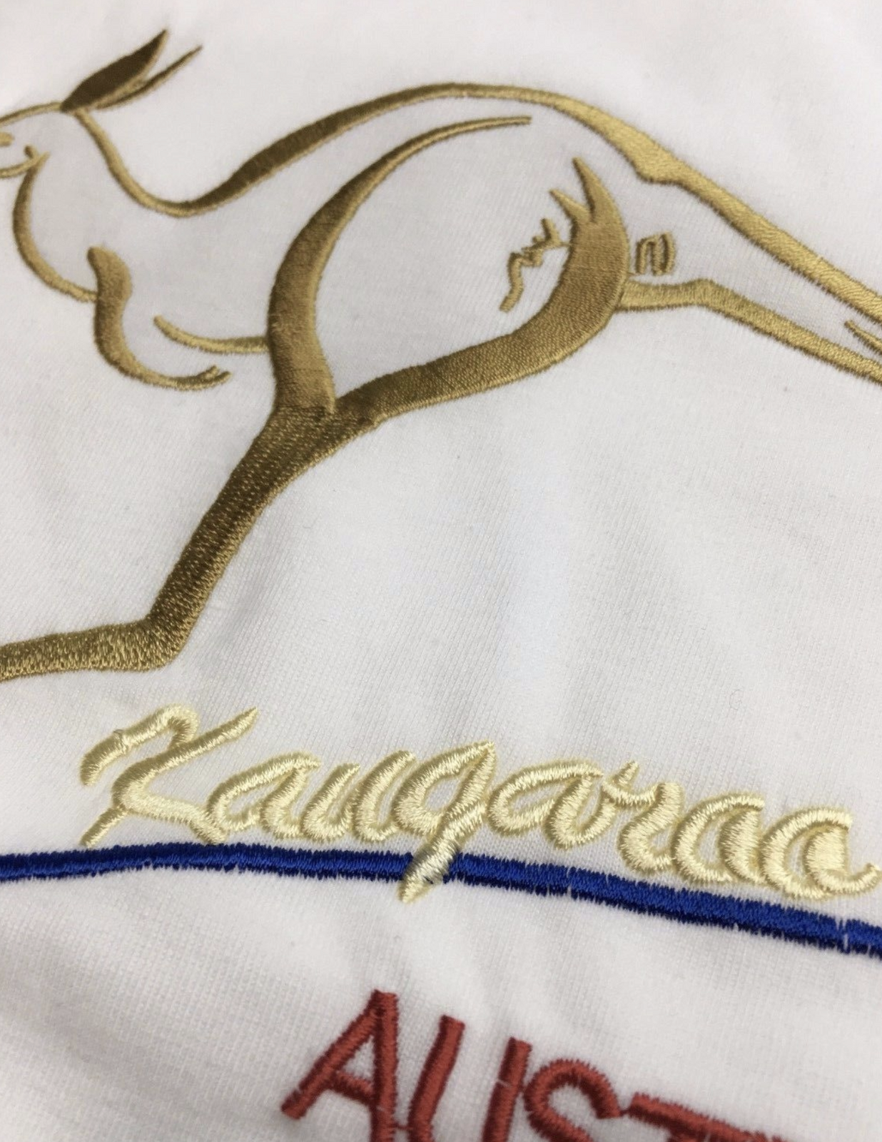 10X Adult Kangaroo Australia T Shirt Bulk Pack White 100 Cotton Souvenir Gift Tee Top