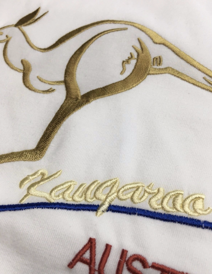 10X Adult Kangaroo Australia T Shirt Bulk Pack White 100 Cotton Souvenir Gift Tee Top