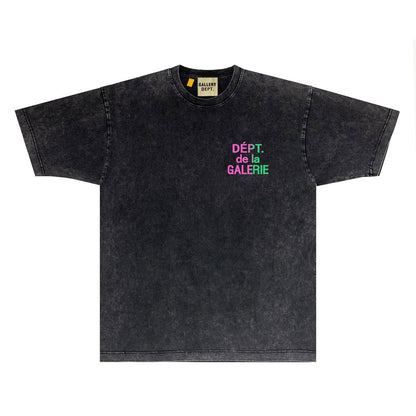 Gallery Dept T Shirts Tee Shirt Washed and Worn Short Sleeve T-shirt Blouse