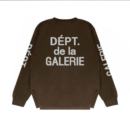 Gallery Dept Long Sleeved Shirt Fashion Brand Long Sleeve Long-Sleeved T-shirt Blouse