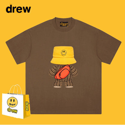 Drew T-shirts Teddy Bear Smiley Printed T-shirt