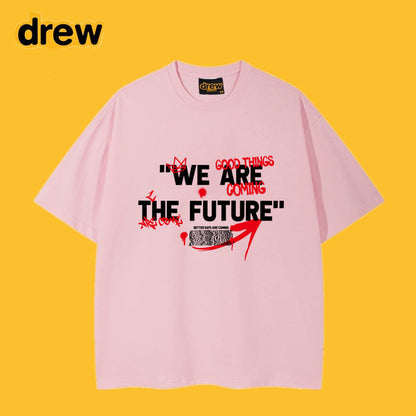 Drew T-shirts Short Sleeve Smiley Print
