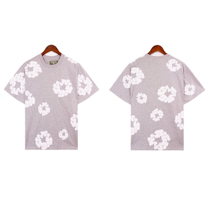 Denim Tears T-shirts Kapok Puff Print Short Sleeve T-shirt