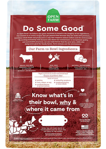 Open Farm Grass-Fed Beef Grain-Free Dry Dog Food