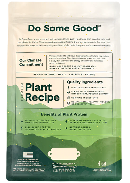 Open Farm Kind Earth Premium Plant Kibble Recipe