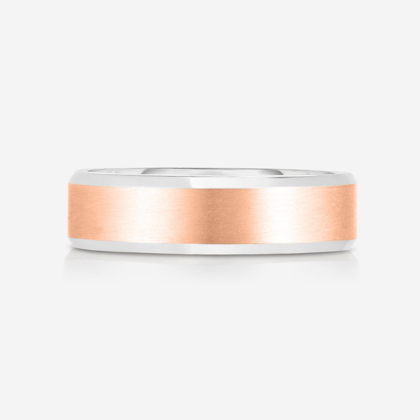 4 mm Contrast + Beveled Wedding Band