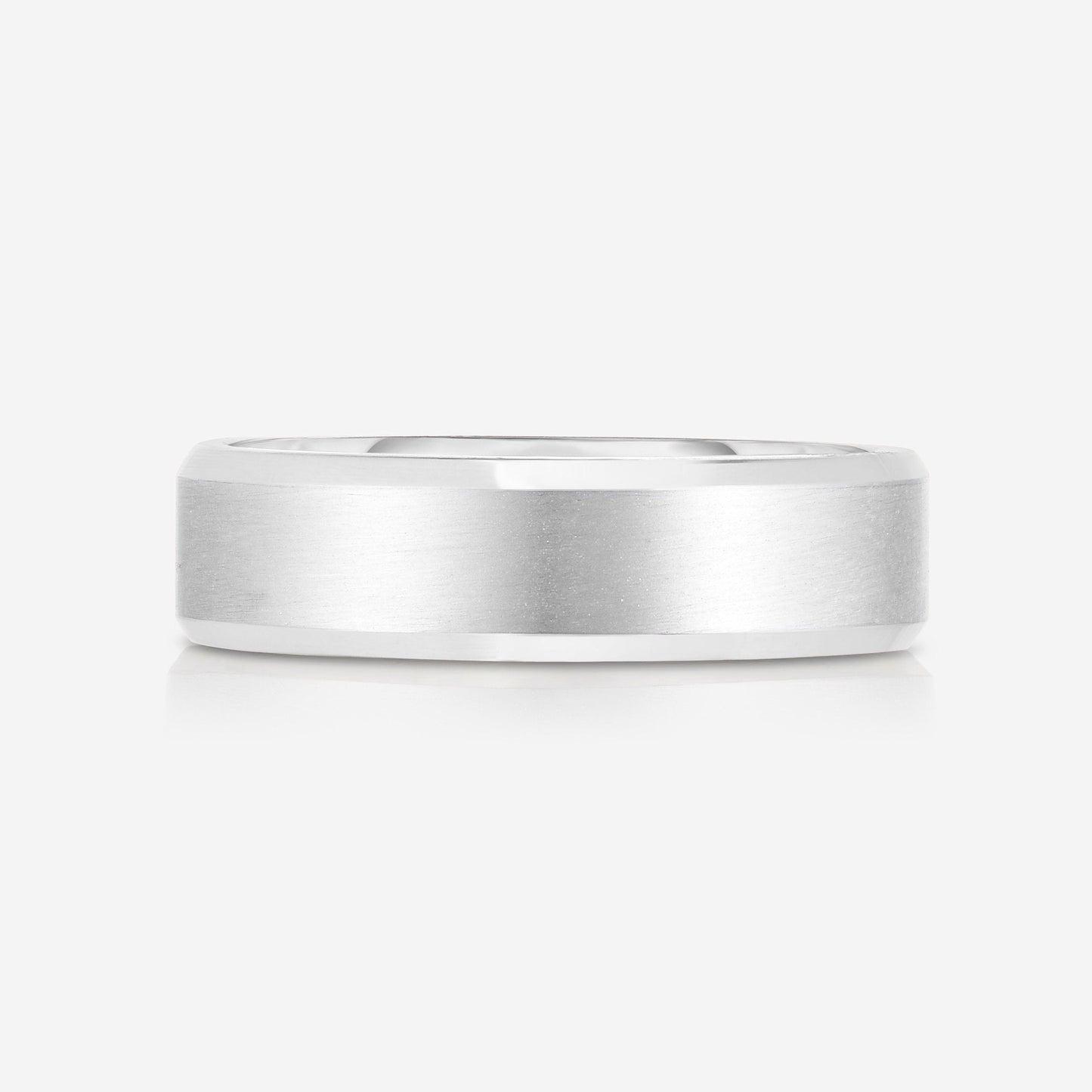 4 mm Contrast + Beveled Wedding Band