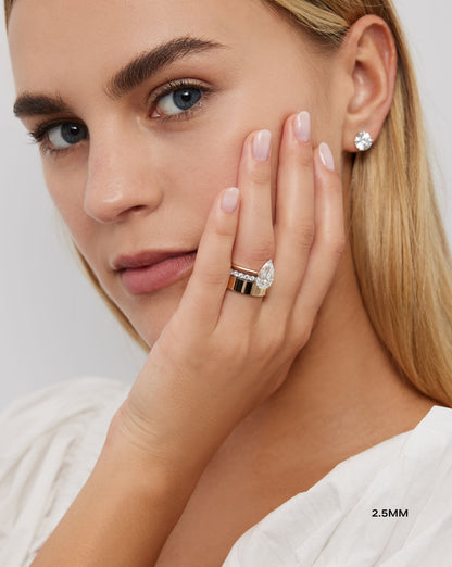 2.5 mm Classic Diamond Band | Platinum