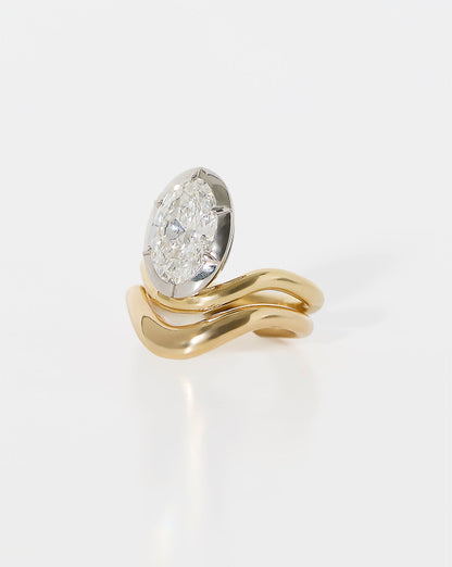 3.13 Oval Lab Diamond in The Nest