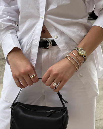 Baguette Lab Diamond Tennis Chain Bracelet