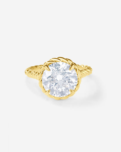 3.01 Round Lab Diamond in Twisted Wrap