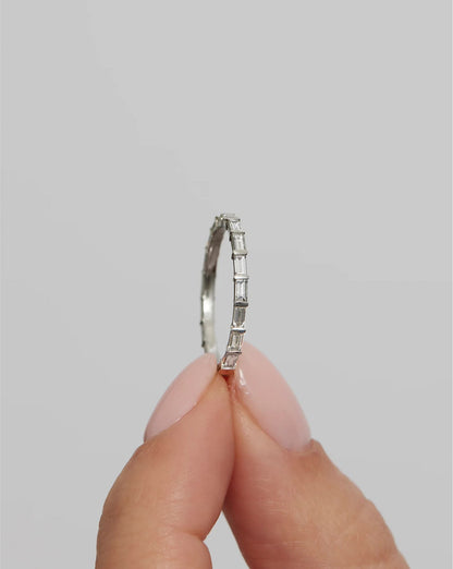 Baguette Bar Diamond Eternity Band