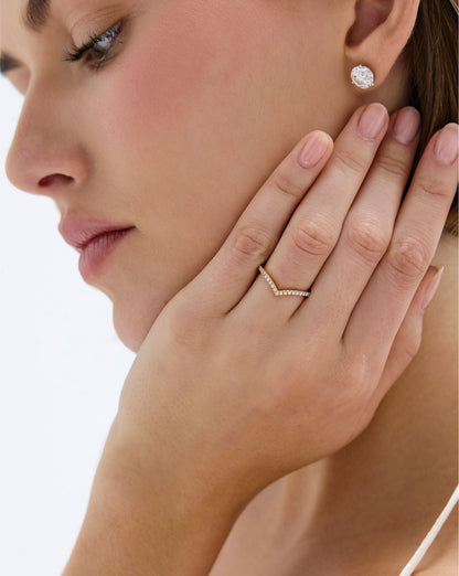 Curved Diamond Band