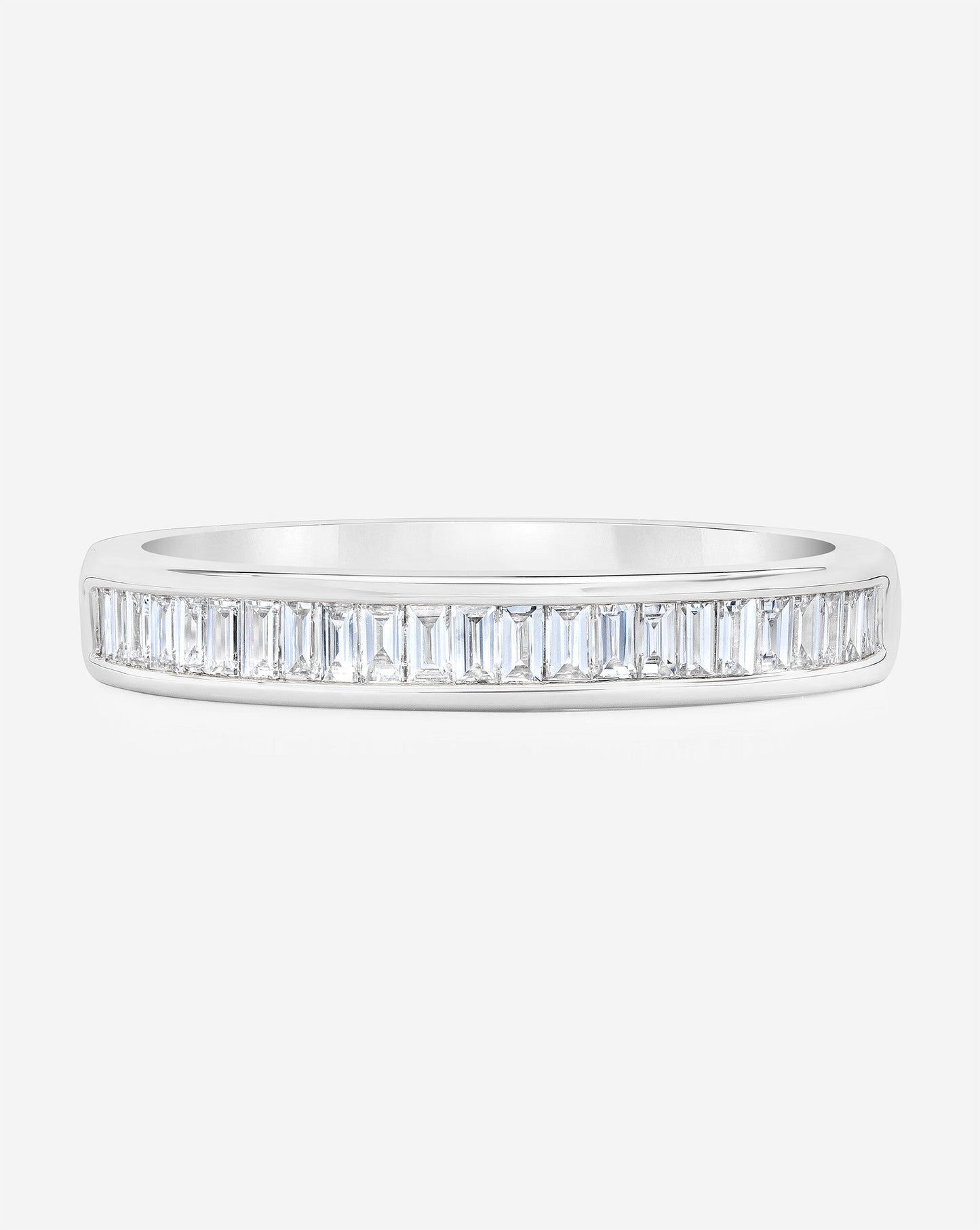 Baguette Diamond Channel Set Half Band