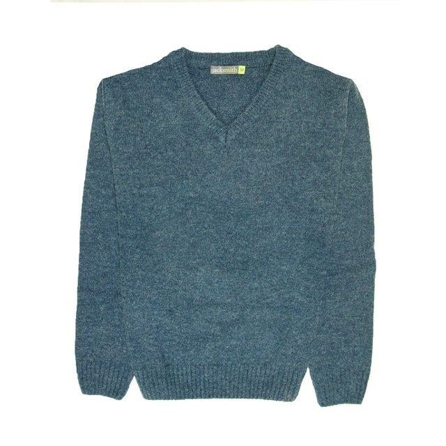 100 Shetland Wool V Neck Knit Jumper Pullover Mens Sweater Knitted 1