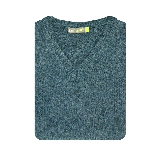 100 Shetland Wool V Neck Knit Jumper Pullover Mens Sweater Knitted 1