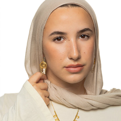 Salam Vintage Token Earrings