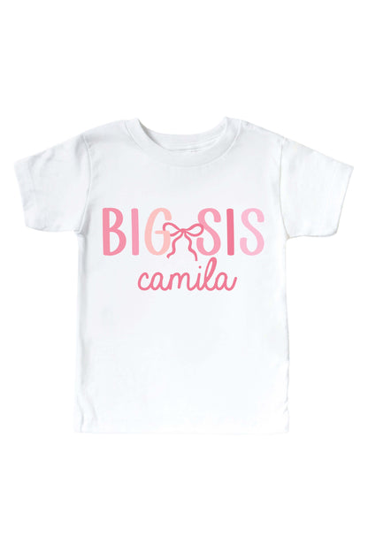 Personalized Promoted To Big Kids Graphic Tee | White