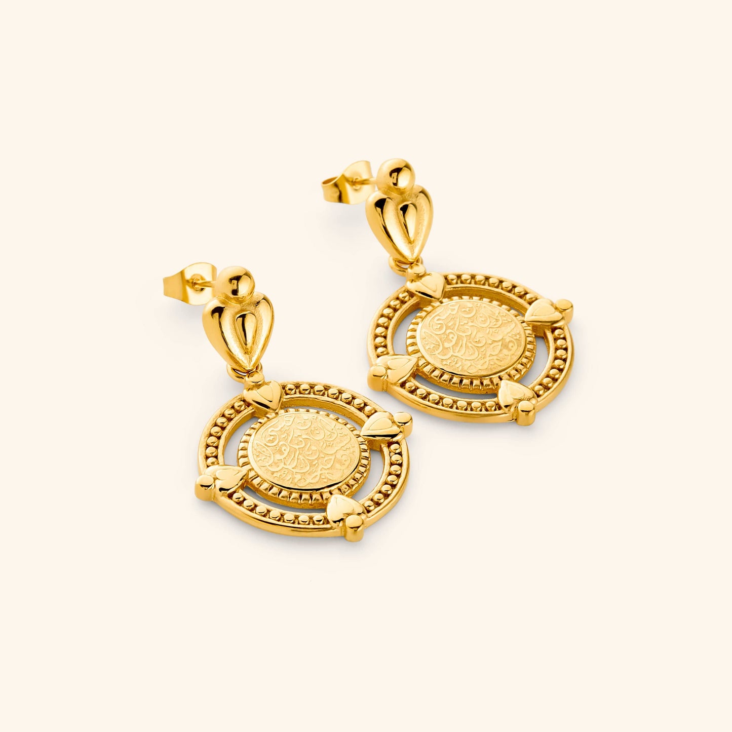 "Perhaps you dislike what's good for you" Coin Earrings