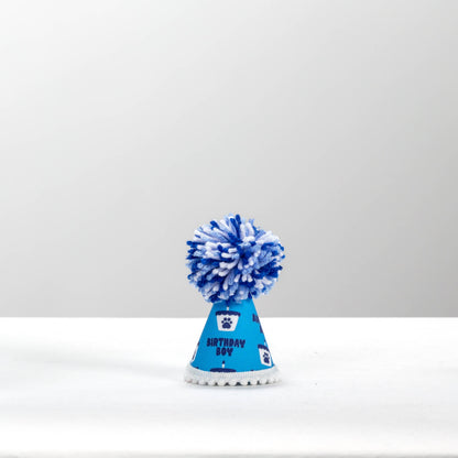 Pup Party Hats - Birthday Blue Boy  Ink Party Hat 