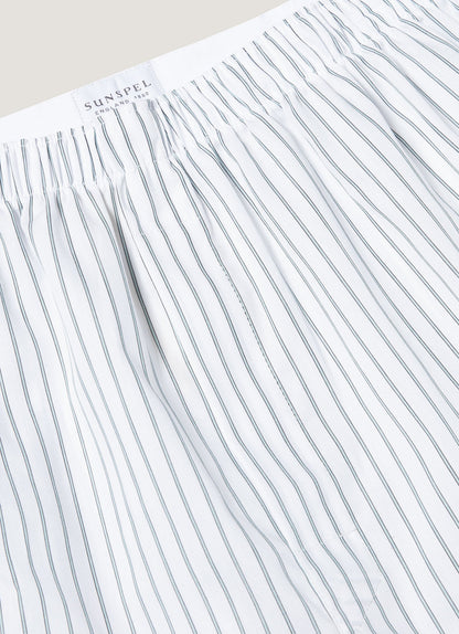 Mens Classic Boxer Shorts In White Blue Yellow Mbox4700 Stnx