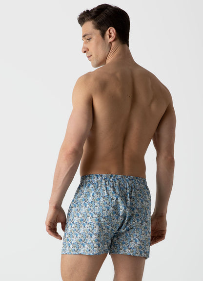 Mens Liberty Print Boxer Shorts In Liberty Libby Floral Mbox4701L Butl
